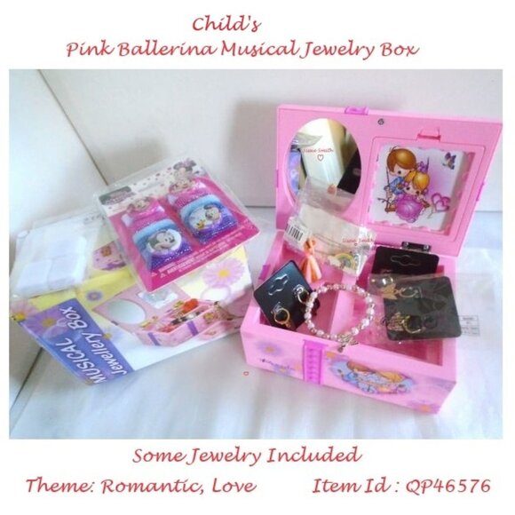 romantic Other - 🩰 Pink Ballerina Childs Musical Jewelry Box 🩰
